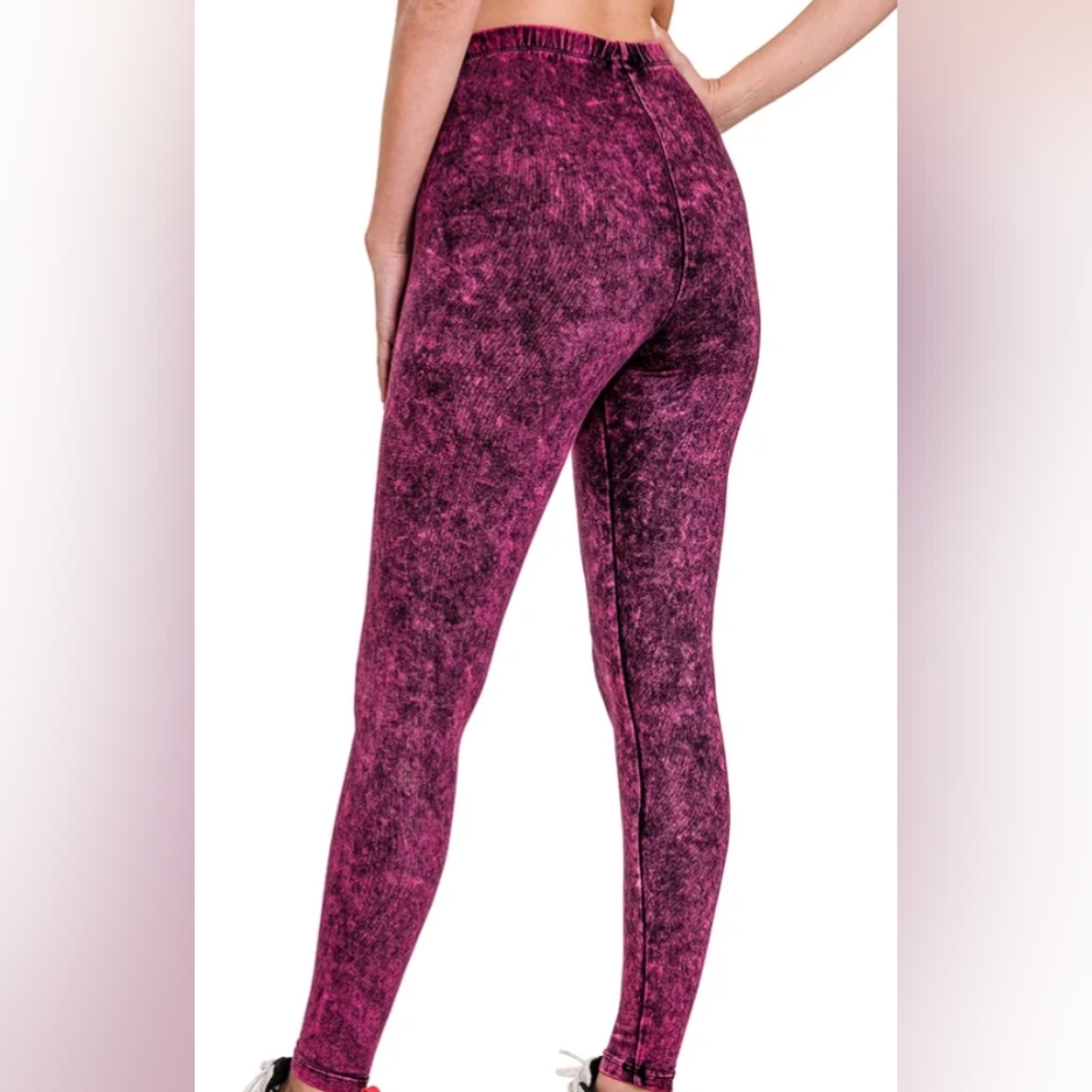 Mineral washed leggings